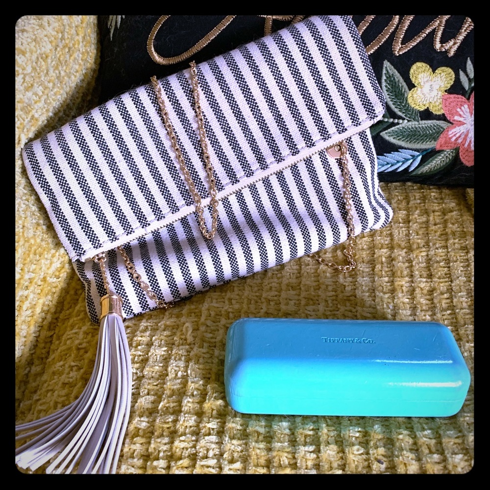 Envelope Crossbody Bag Tassel Zip